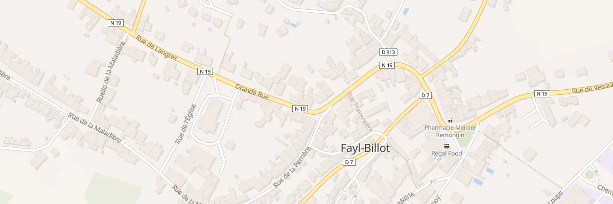 Plan du 19 Gr Grande Rue à Fayl-Billot