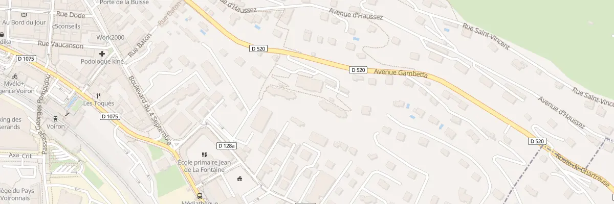 Plan du 54 Av Gambetta à Voiron
