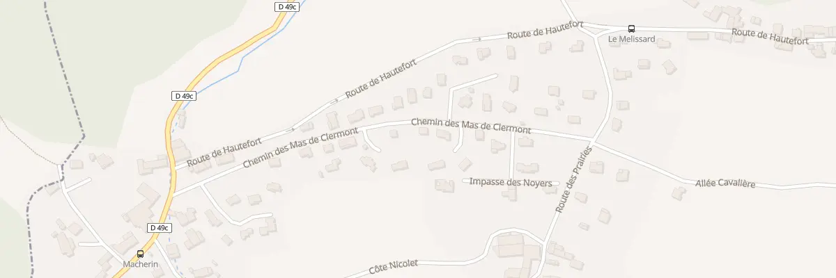 Plan du 306 Che des Mas de Clermont à Saint-Nicolas-de-Macherin