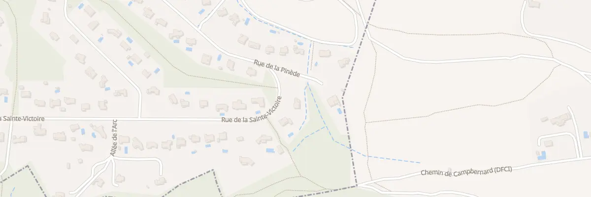 Plan du 58 Rue de la Sainte-victoire à Châteauneuf-le-Rouge
