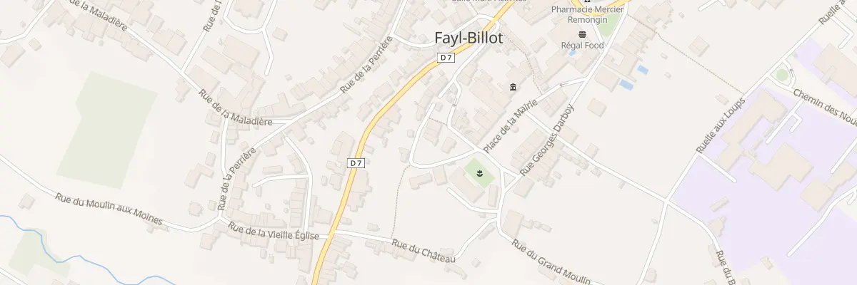 Plan du 4 Rle du Chateau à Fayl-Billot