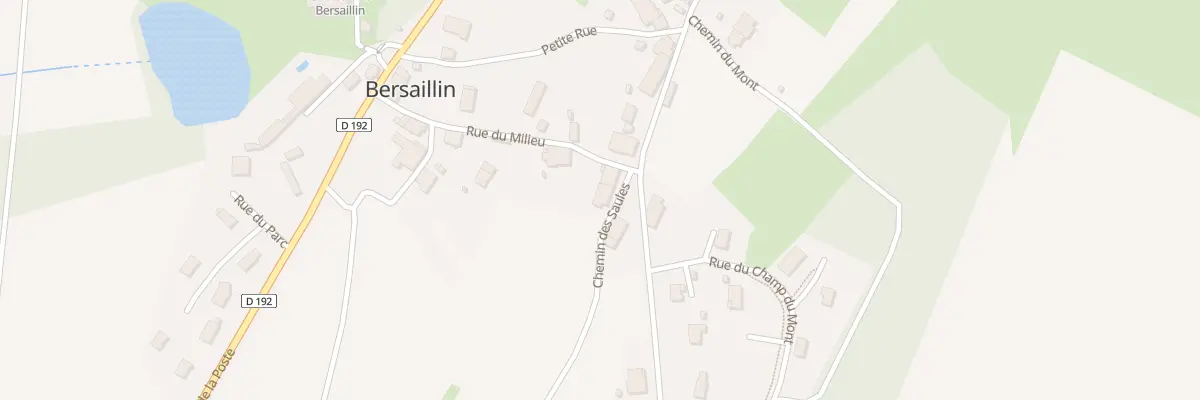 Plan du 4 Che des Saules à Bersaillin