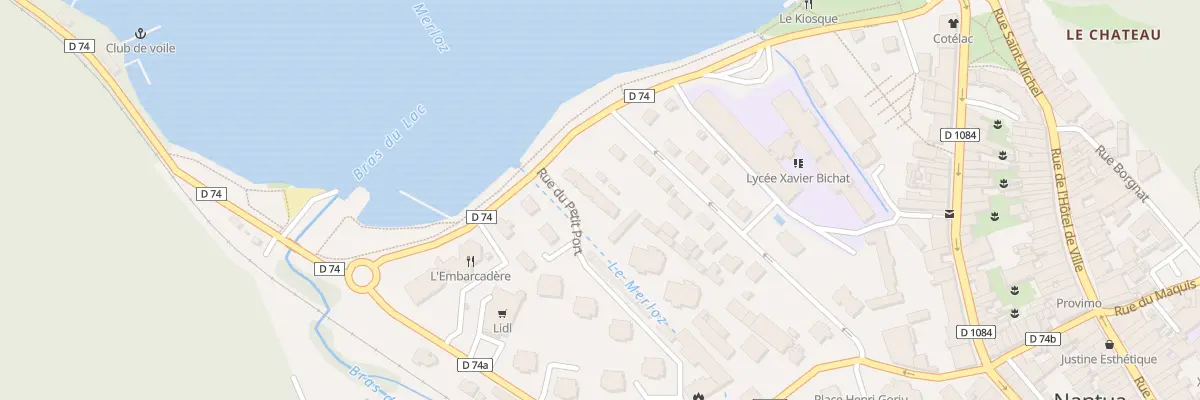 Plan du 6 Rue du Petit Port à Nantua