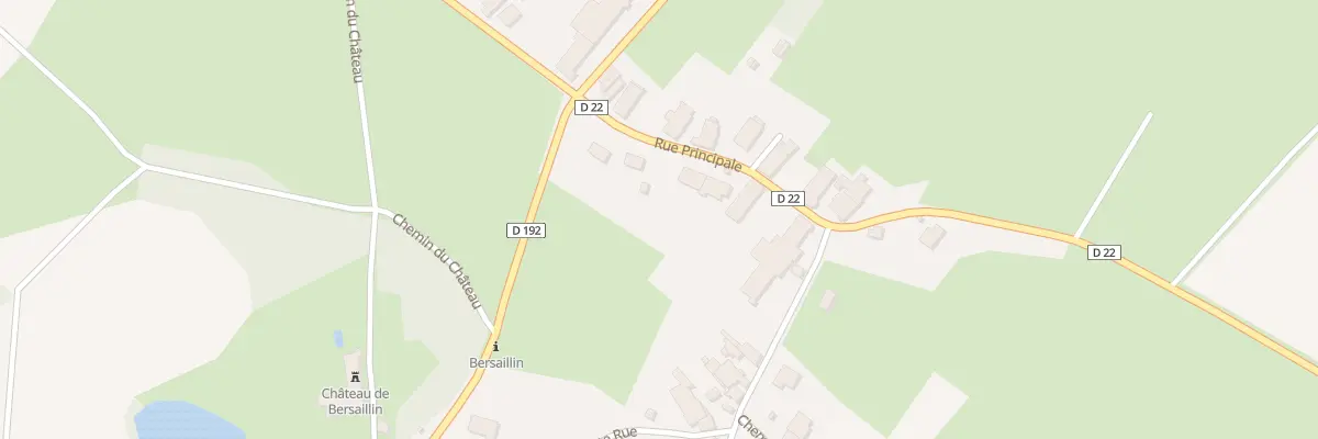 Plan du 11 Rue Principale à Bersaillin
