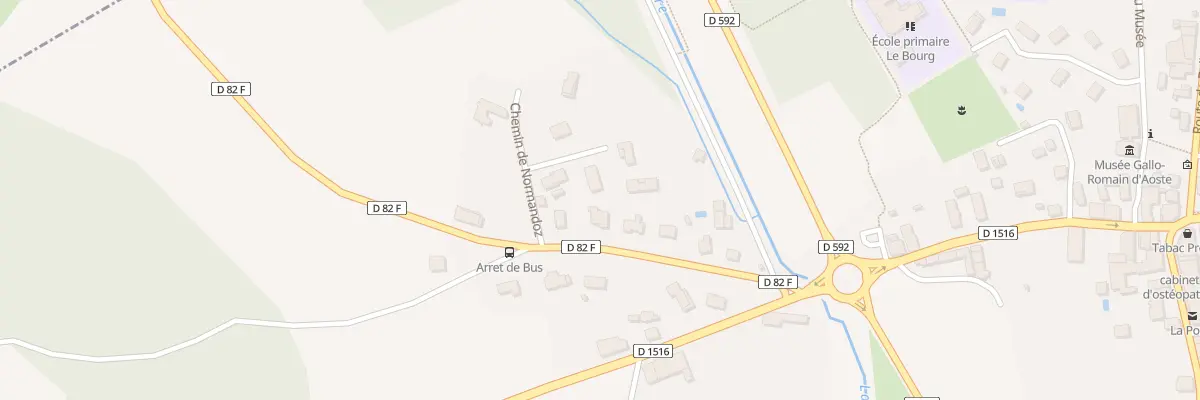 Plan du 56 Che de Normandoz à Aoste