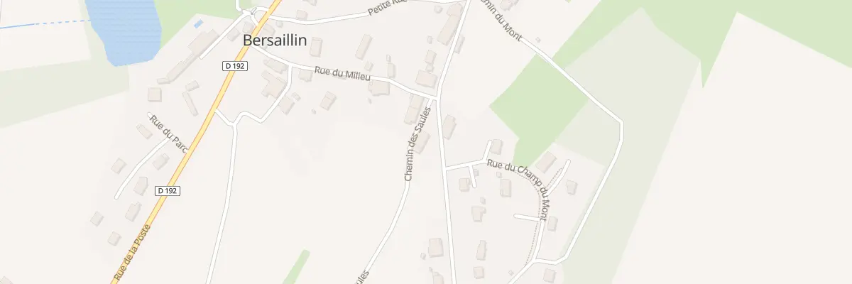 Plan du 1 Che des Saules à Bersaillin