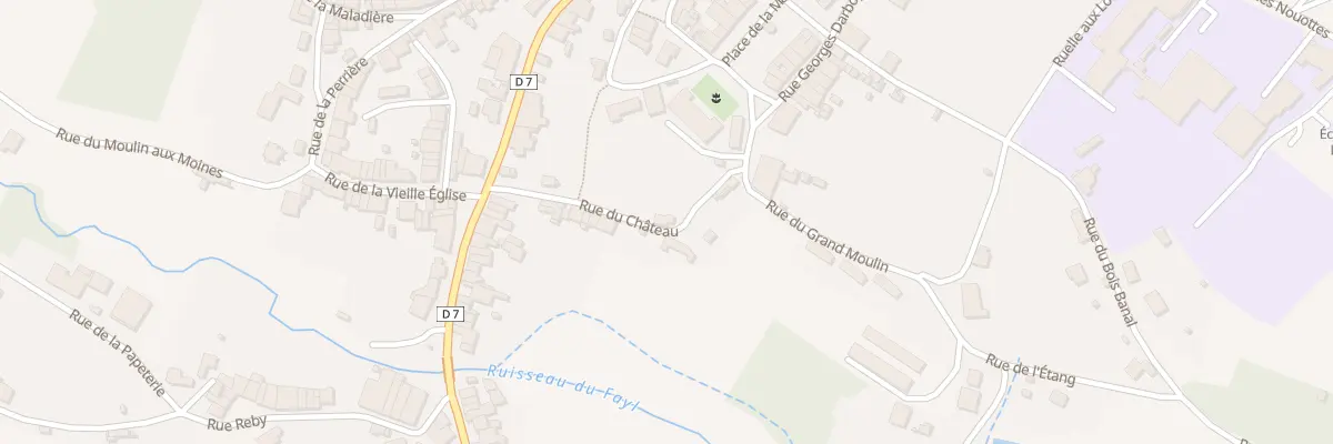 Plan du 1 Rue du Chateau à Fayl-Billot