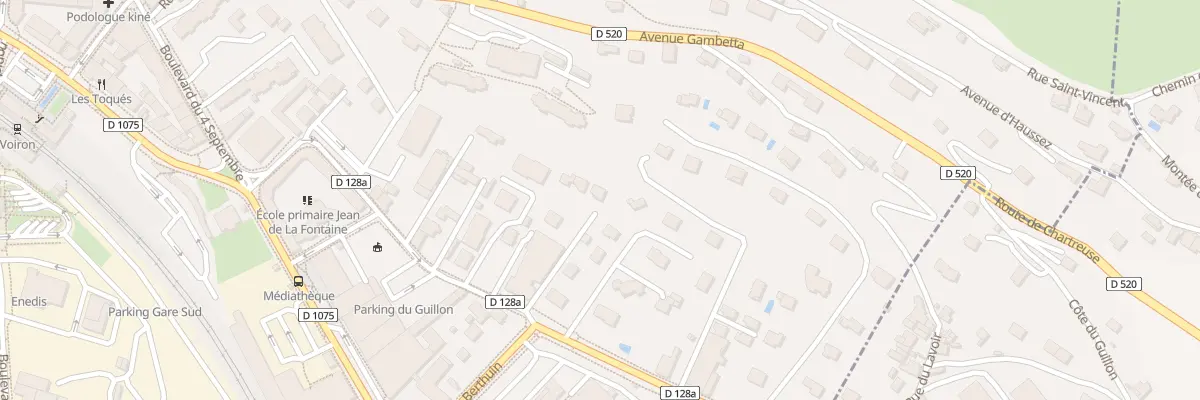 Plan du 61 Bd du Guillon à Voiron
