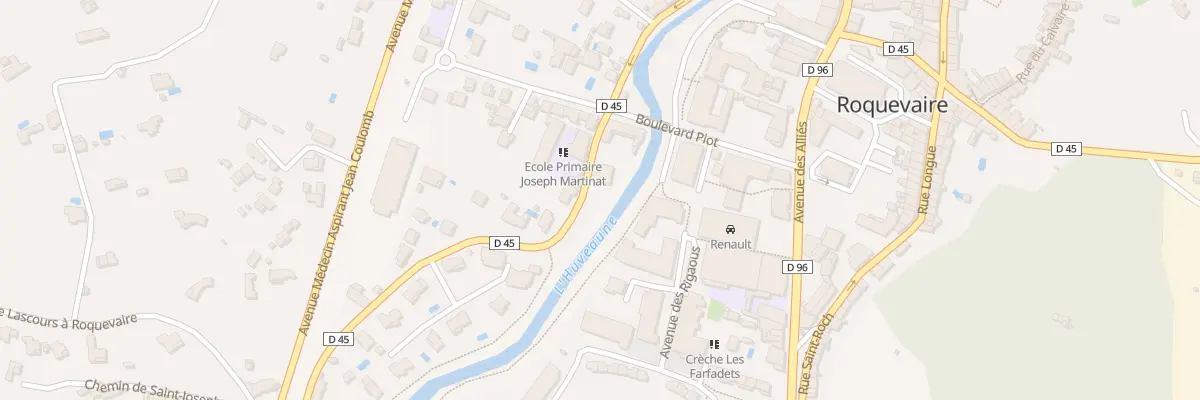 Plan du 43 Rte du Pont de Garniere à Roquevaire