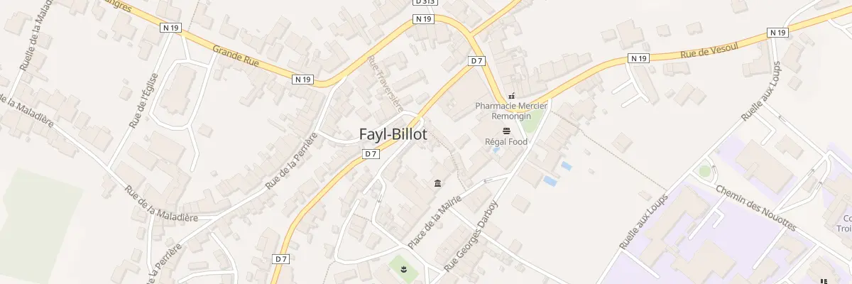 Plan du 3 Rue du Cloutier à Fayl-Billot