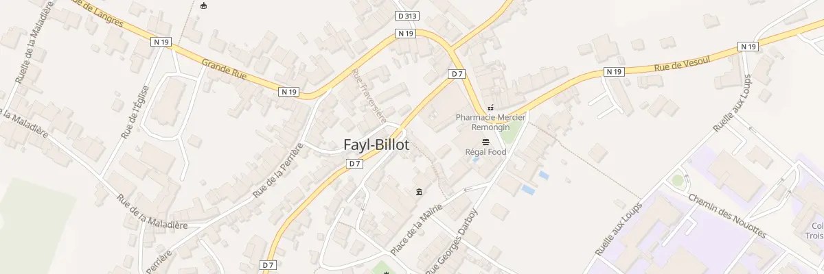 Plan du 1 Rue du Cloutier à Fayl-Billot