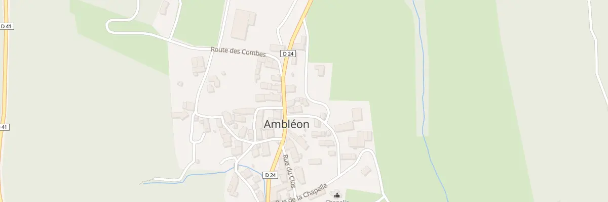 Plan du 27 Rte de la Prairie à Ambléon