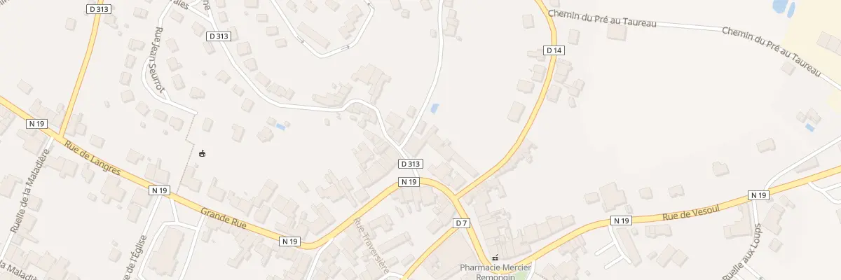 Plan du 8 Pl de Verdun à Fayl-Billot