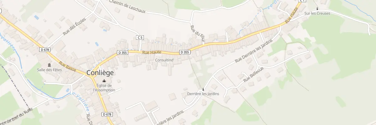 Plan du 42 Rue Haute à Conliège