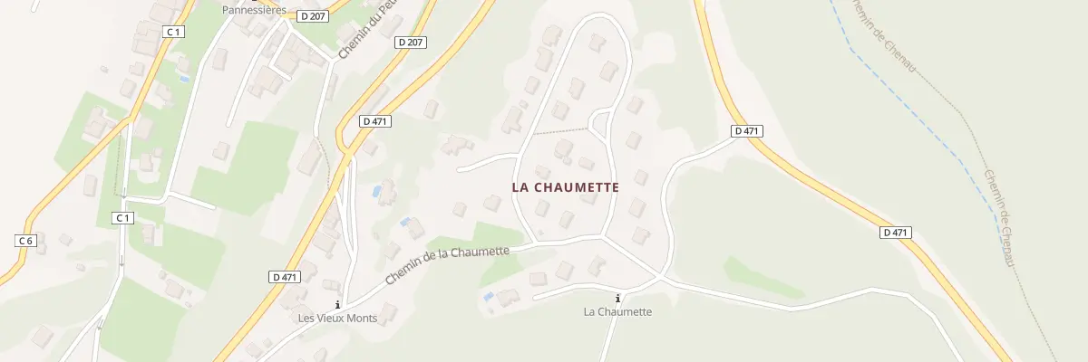 Plan du 630 Che de la Chaumette à Pannessières