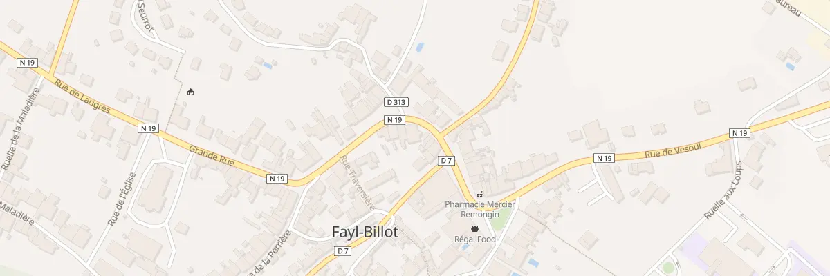 Plan du 44 Gr Grande Rue à Fayl-Billot