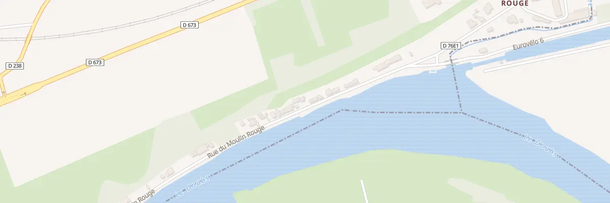 Plan du 55 Rue du Moulin Rouge à Audelange