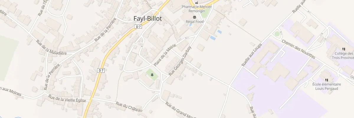 Plan du 14 Pl de la Mairie à Fayl-Billot