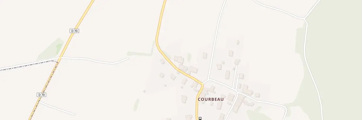 Plan du 14 Rue du Bas de Courbeau à Voiteur