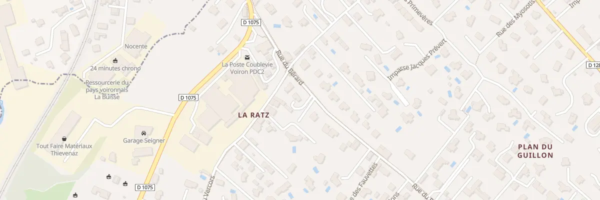 Plan du 519 Rue du Bérard à Coublevie