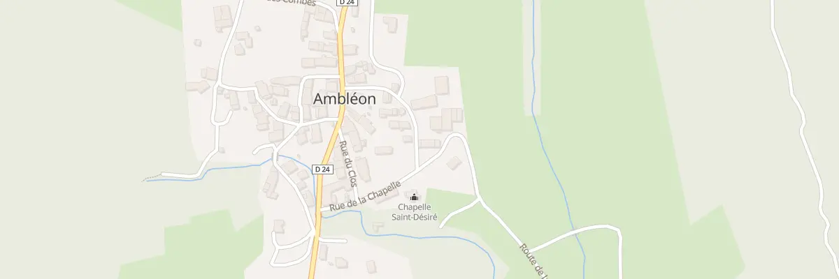 Plan du 163 Rte de la Prairie à Ambléon