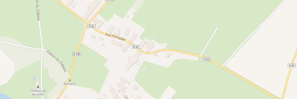 Plan du 6 Rue Principale à Bersaillin