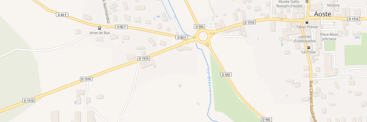 Plan du 347 Rte des Moulins à Aoste