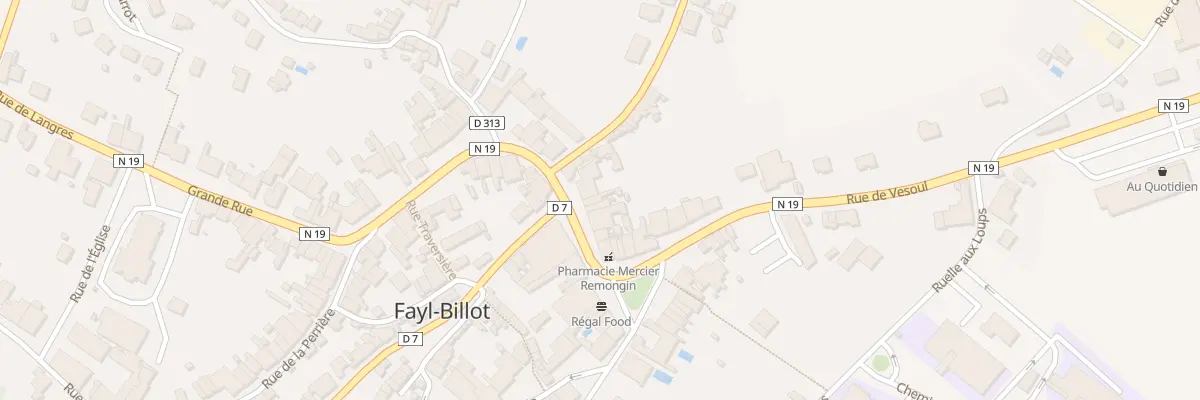 Plan du 39 Gr Grande Rue à Fayl-Billot