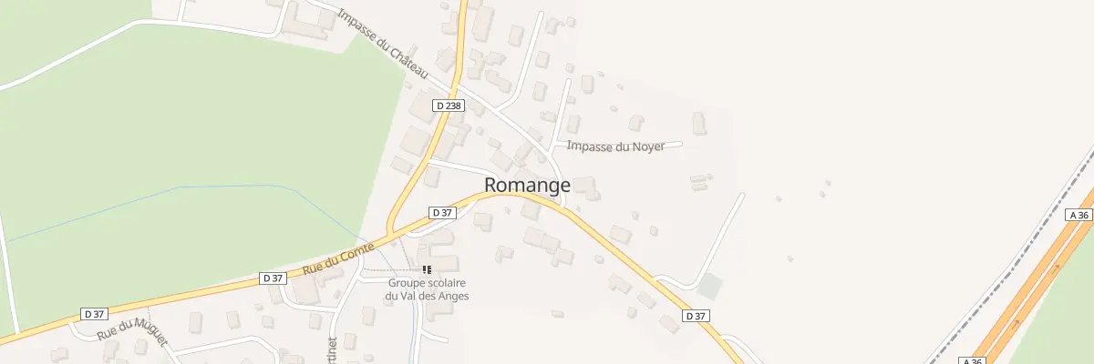 Plan du 1 Rue de l’Eglise à Romange