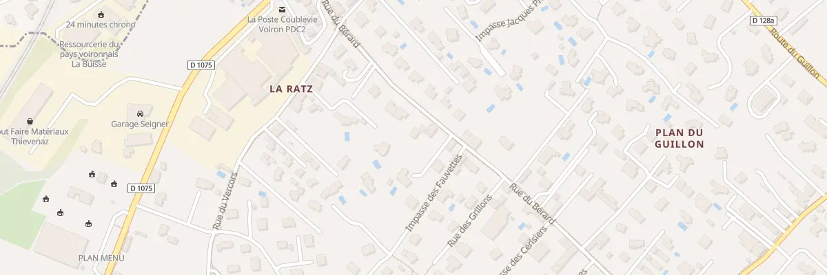 Plan du 421 Rue du Bérard à Coublevie
