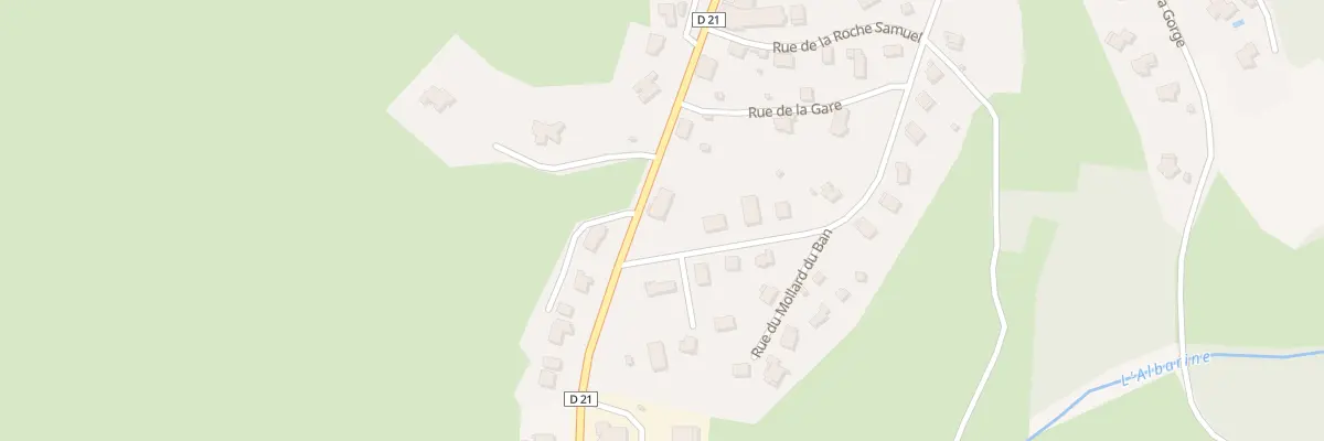 Plan du 305 Rte de Champdor à Brénod