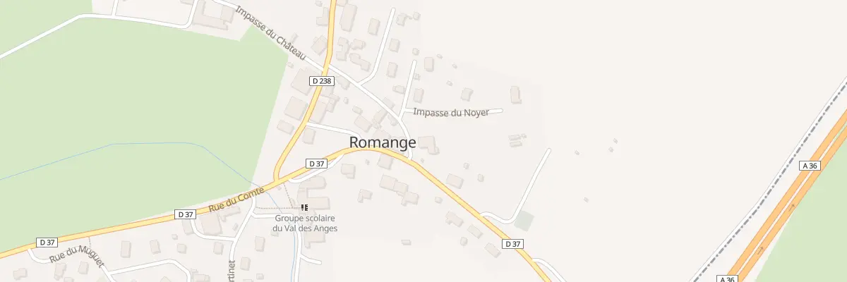 Plan du 2 Rue de l’Eglise à Romange