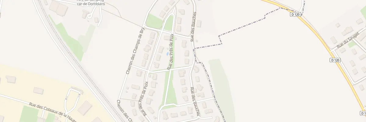 Plan du 240 Rue des Bauches à Domblans