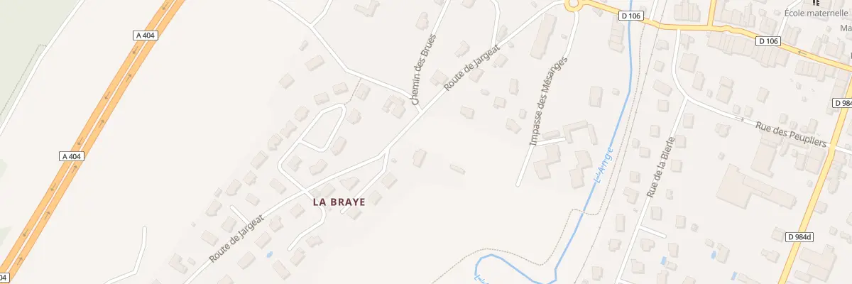 Plan du 233 Rte de Jargeat à Martignat