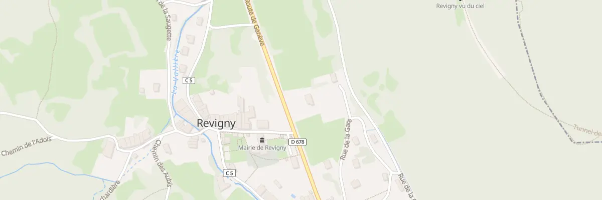 Plan du 625 Rte de Genève à Revigny