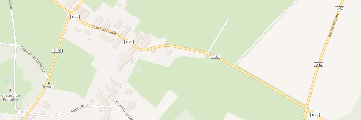 Plan du 3 Rue Principale à Bersaillin
