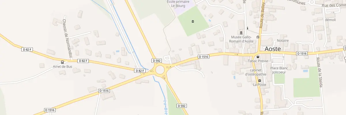 Plan du 212 Rte des Moulins à Aoste