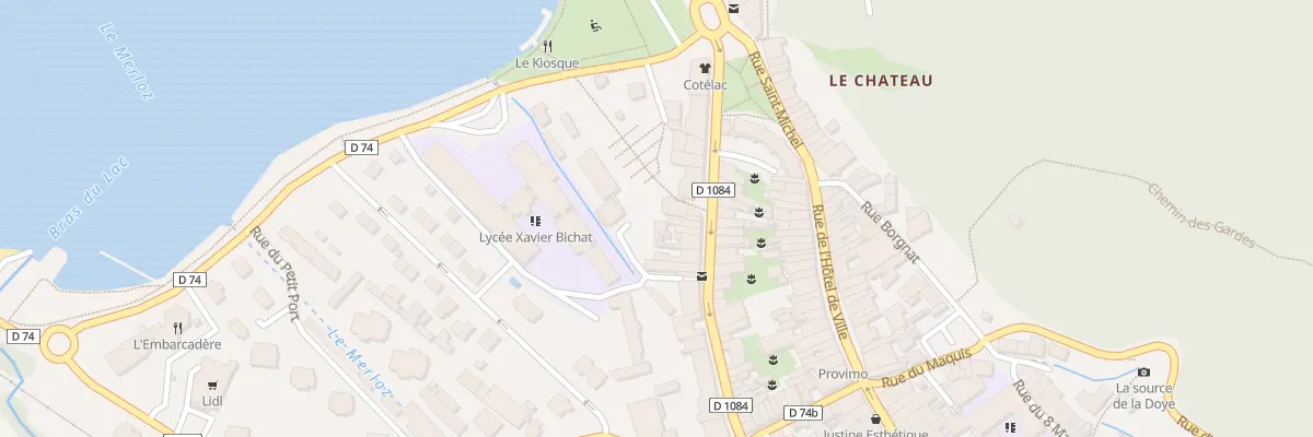 Plan du 16 Rue Docteur Mercier à Nantua