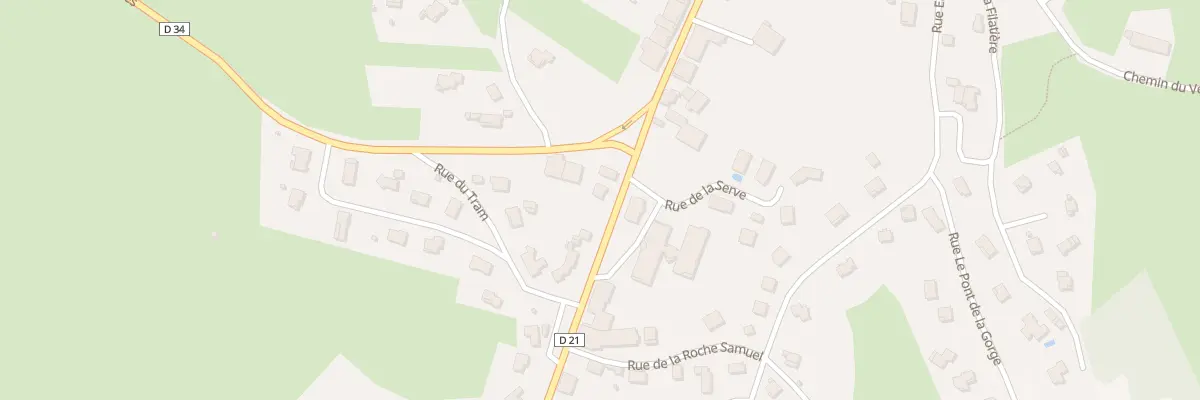 Plan du 30 Rte de Champdor à Brénod