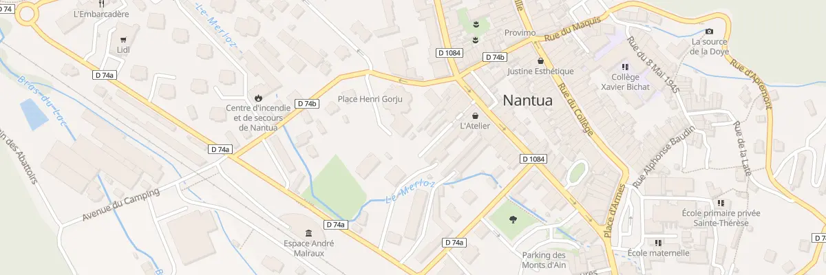 Plan du 40 Rue Docteur Mercier à Nantua
