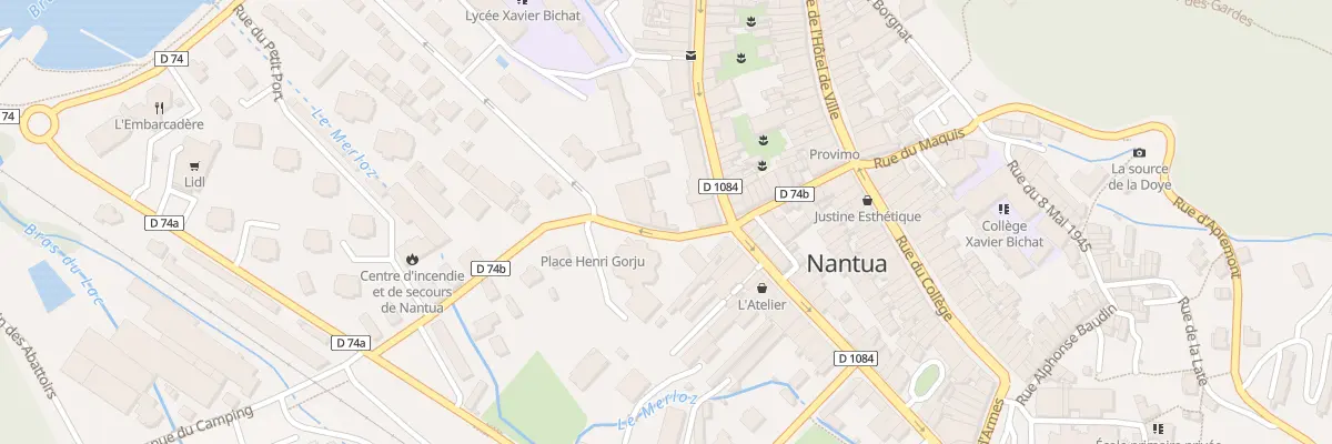 Plan du 38 Rue Docteur Mercier à Nantua