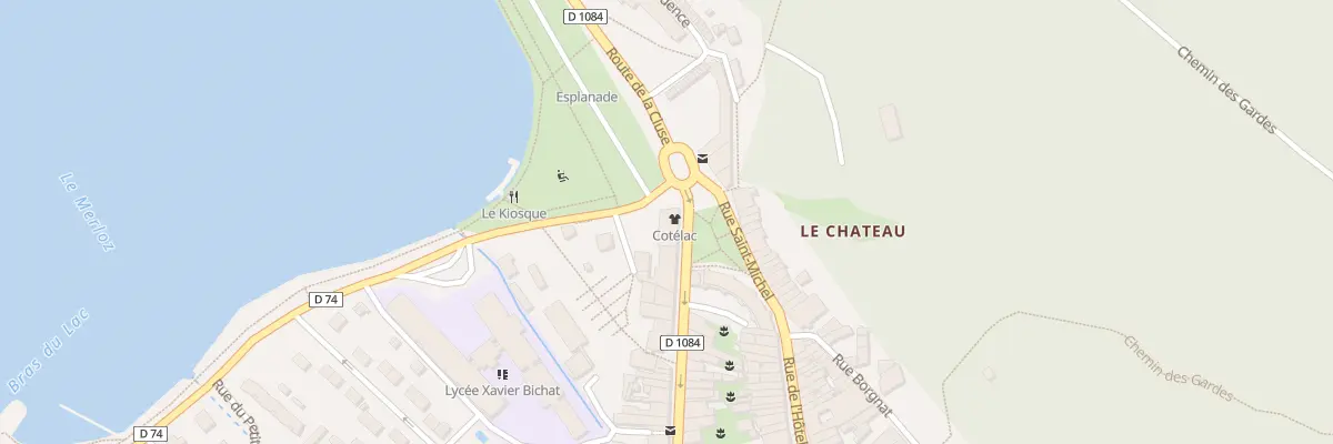 Plan du 2 Rue Docteur Mercier à Nantua