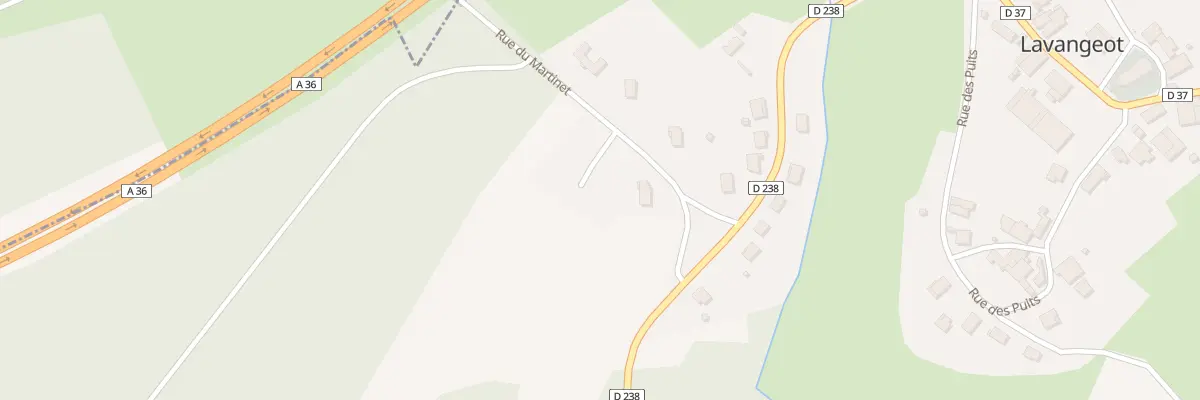 Plan du 3 Imp du Martinet à Lavangeot