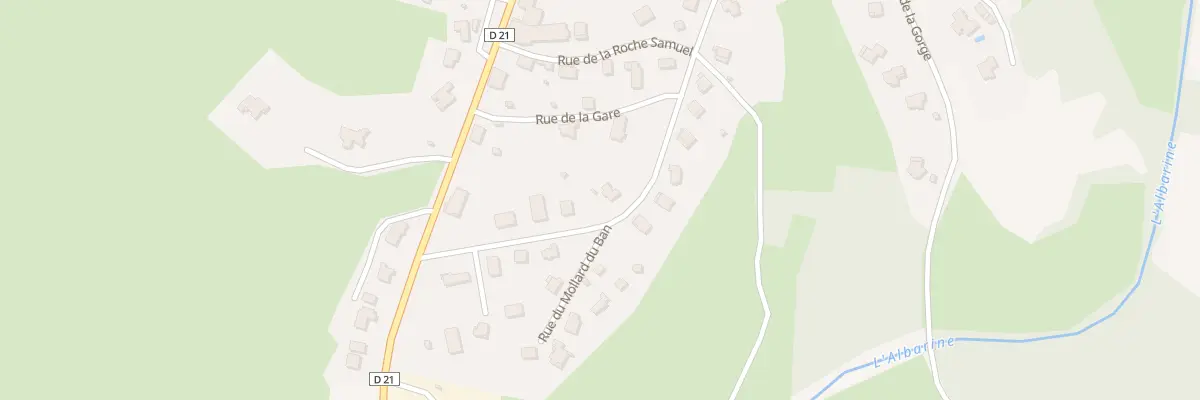 Plan du 160 Rue de la Gendarmerie à Brénod