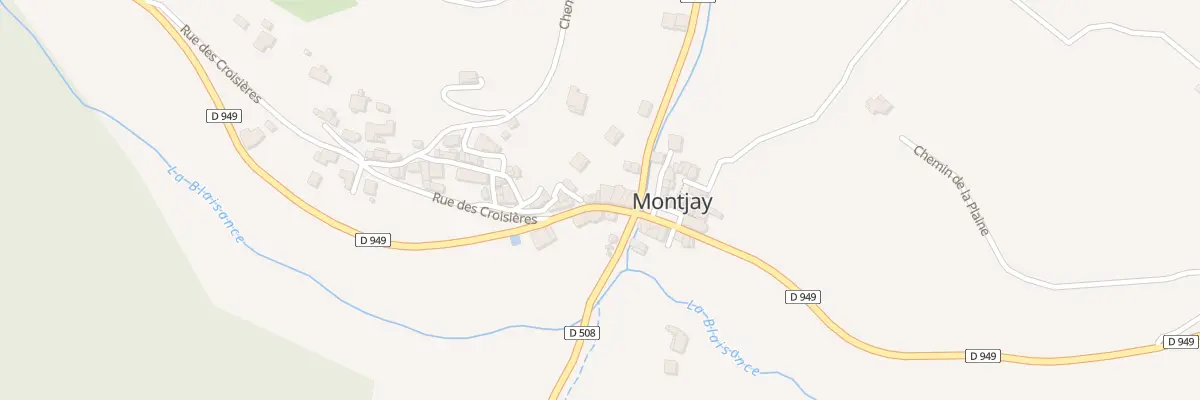 Plan du 36 Rte de Rosans à Montjay