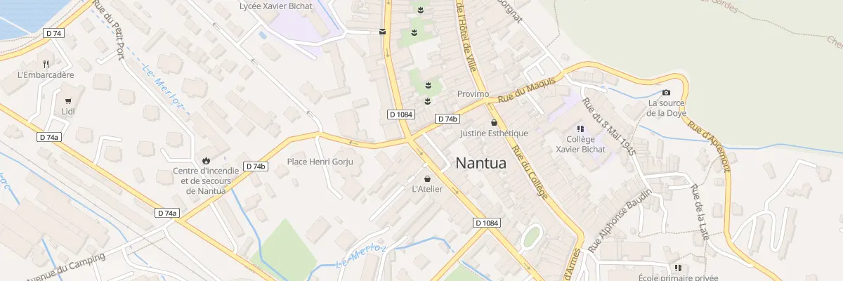 Plan du 2 Rue des Tanneries à Nantua