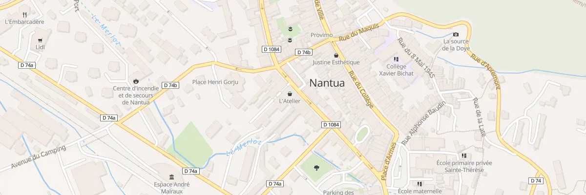 Plan du 50 Rue Docteur Mercier à Nantua