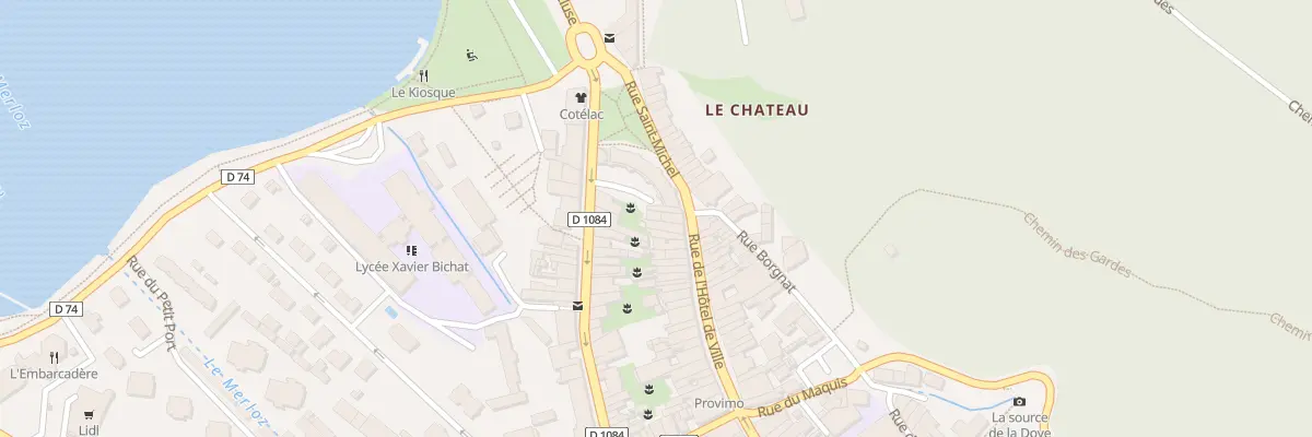 Plan du 5 Rue Docteur Mercier à Nantua