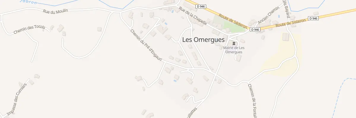 Plan du 7002 Le Village aux Omergues