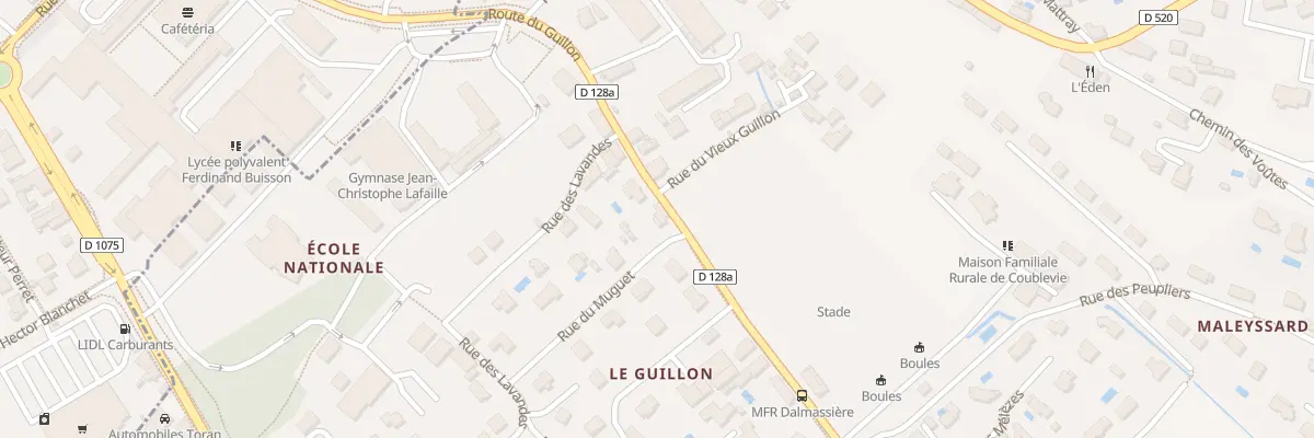 Plan du 631 Rte du Guillon à Coublevie